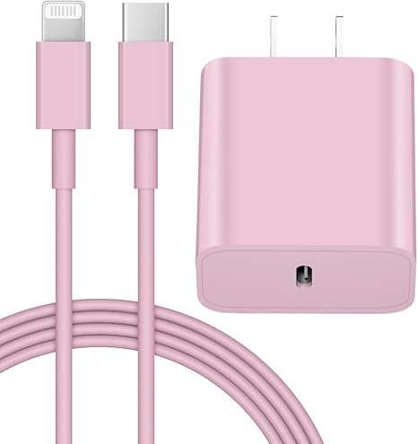 iPhone 14 13 12 Charger Fast Charging 20W PD USB C Wall Charger with 6FT Fast Charging Cable Compatible iPhone 14/13/12/11/Pro/Pro Max/Mini/Xs Max/XR/X, iPad