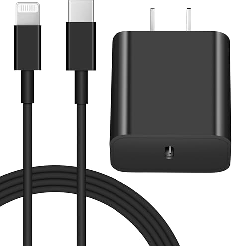 iPhone 14 13 12 Charger Fast Charging 20W PD USB C Wall Charger with 6FT Fast Charging Cable Compatible iPhone 14/13/12/11/Pro/Pro Max/Mini/Xs Max/XR/X, iPad