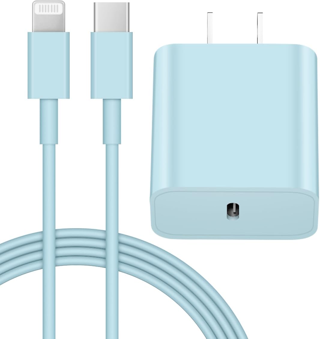 iPhone 14 13 12 Charger Fast Charging 20W PD USB C Wall Charger with 6FT Fast Charging Cable Compatible iPhone 14/13/12/11/Pro/Pro Max/Mini/Xs Max/XR/X, iPad