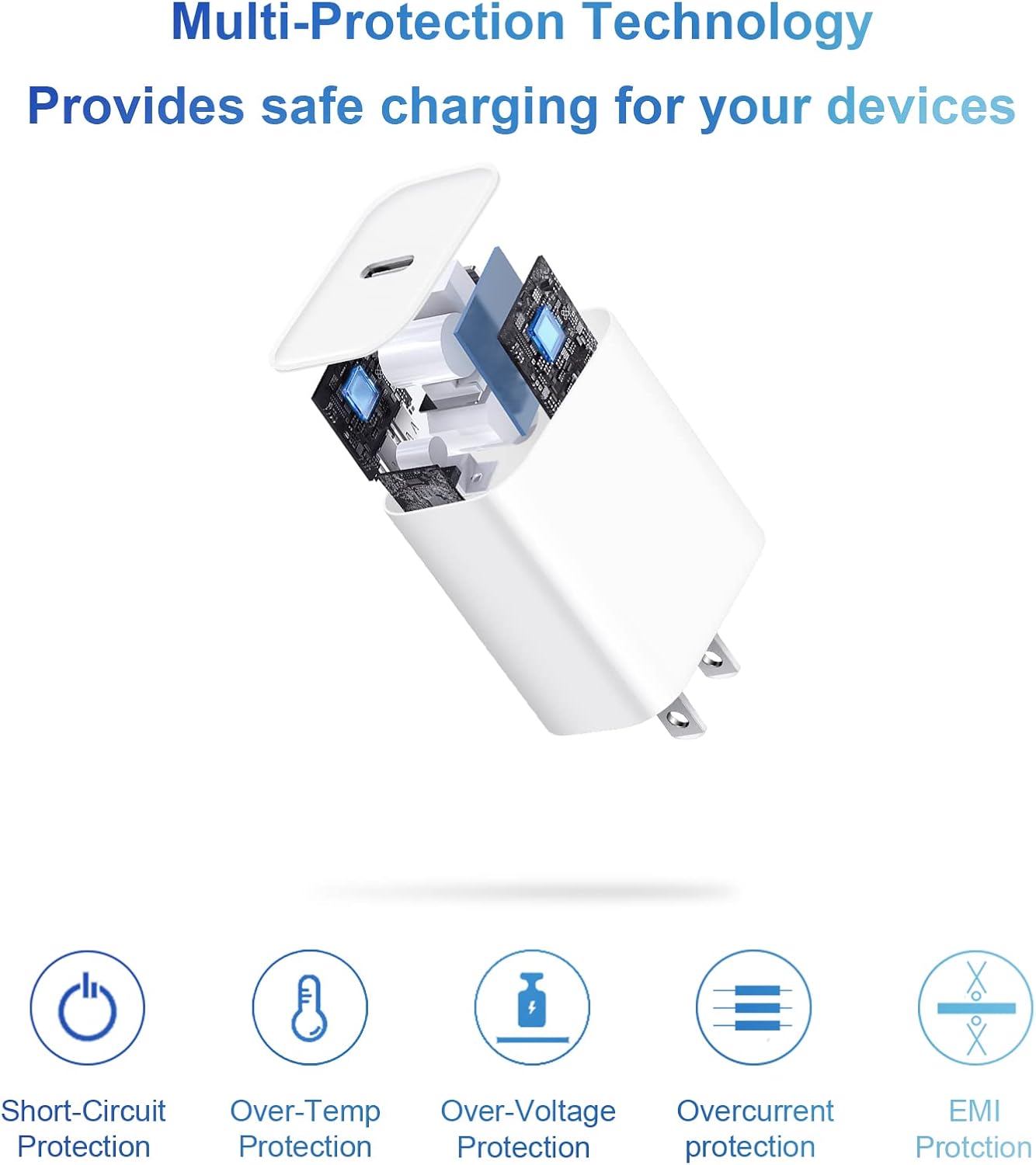iPhone 14 13 12 Charger Fast Charging 20W PD USB C Wall Charger with 6FT Fast Charging Cable Compatible iPhone 14/13/12/11/Pro/Pro Max/Mini/Xs Max/XR/X, iPad